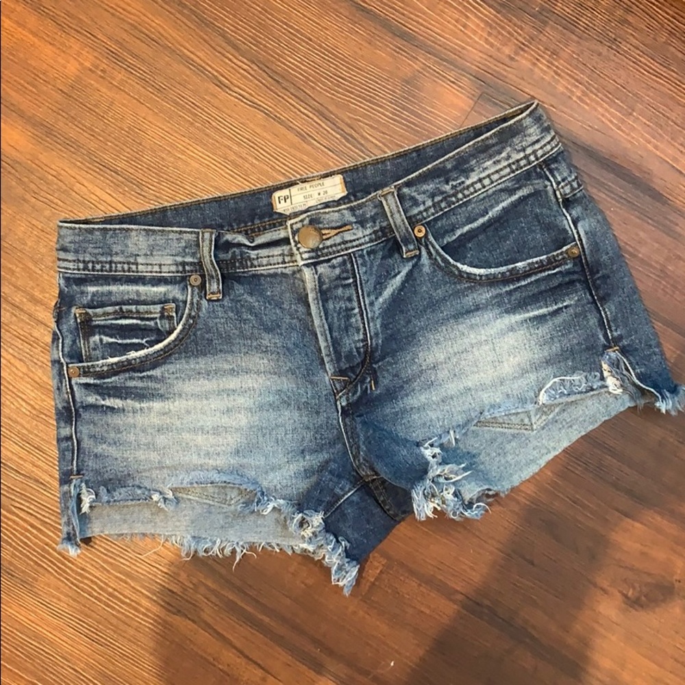 Free People Denim Shorts Cutoff Style NWOT